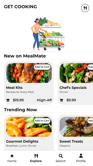 Meal Kit Delivery App - Home | Appzroot