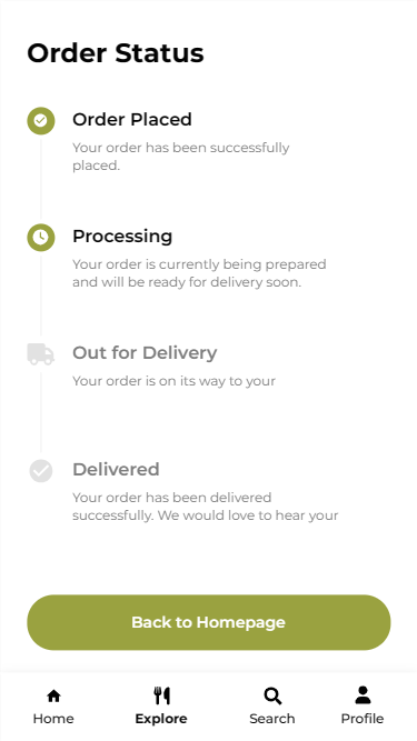 Meal Kit Delivery App - Order Status | Appzroot