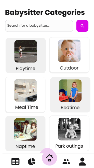 Babysitting App - Babysitter Categories | Appzroot
