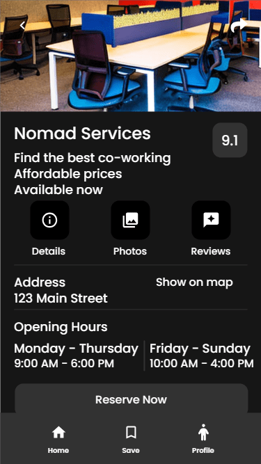Digital Nomad Services App - Product Details | Appzroot
