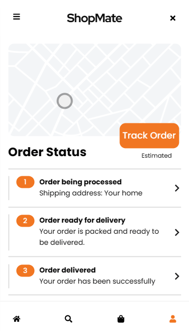 Personal Shopping App - Order Status | Appzroot