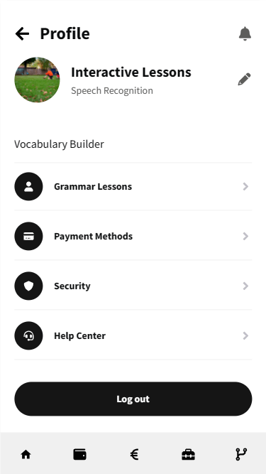 Language Learning App - Settings | Appzroot