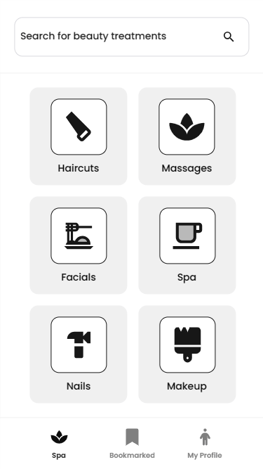 Beauty Services App - Search | Appzroot
