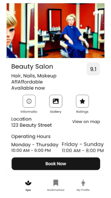 Beauty Services App - Product Details | Appzroot