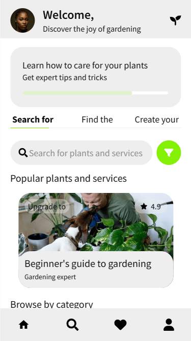 Plant & Garden Care App - Home | Appzroot
