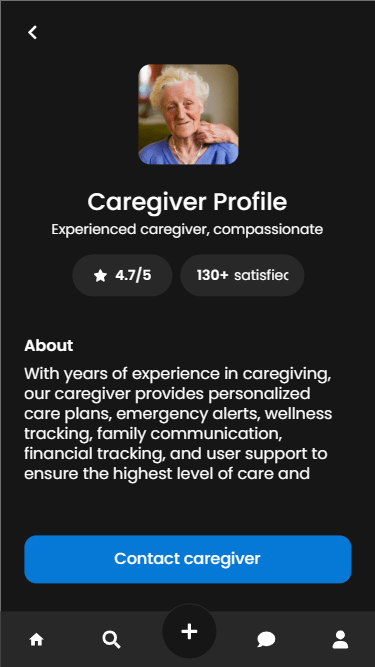 Elderly Care App - Profile | Appzroot